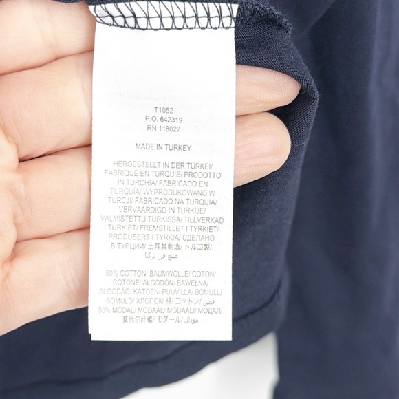 Boden Supersoft Frill Detail Top size 6 Navy Blue NWOT - Picture 11 of 15